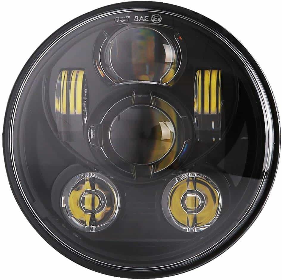 BICYACO_5_3_4_5.7_Inch_LED_Headlight_Black_for_Harley_Davidson