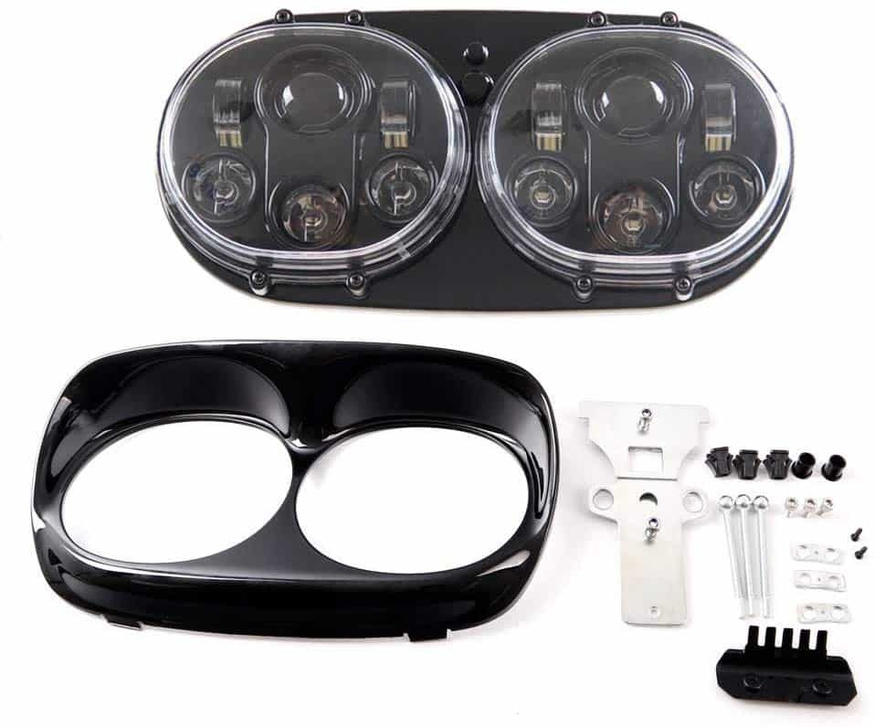 Funlove_Daymaker_Projector_Dual_LED_Headlight_for_Harley_Davidson_Road_Glide