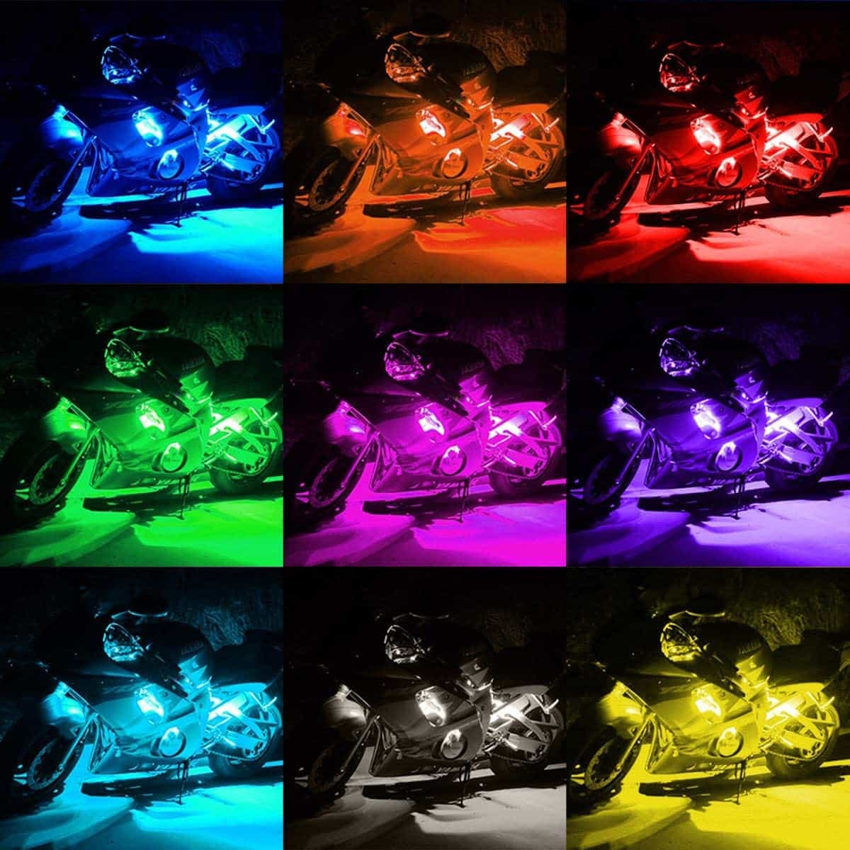 AMBOTHER Motorcycle LED Light Kit DC 12-volts