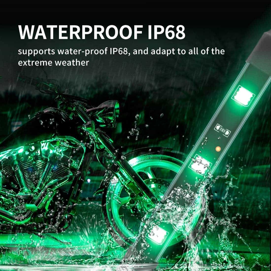 Multi-Color Led Light Kits Wireless IR/RF Remote Controller for Motorcycle