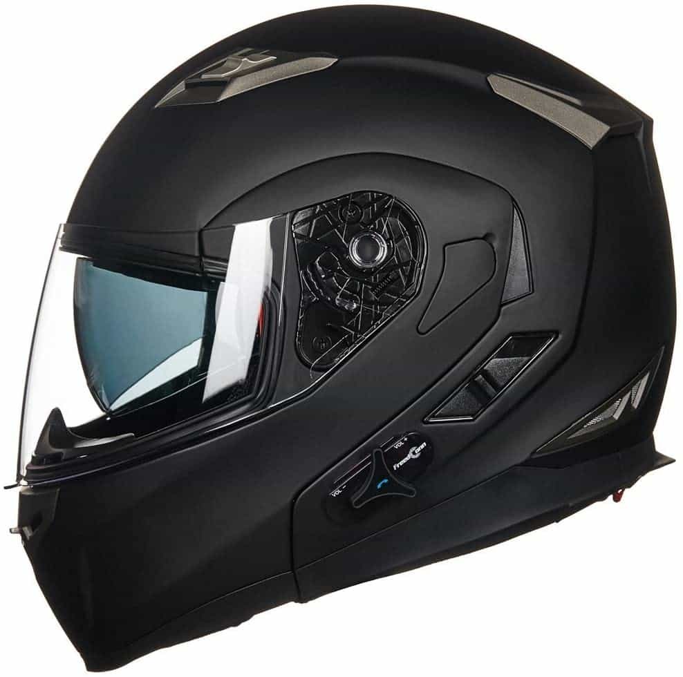 ILM Bluetooth Integrated Modular Flip up Full Face Motorcycle Helmet