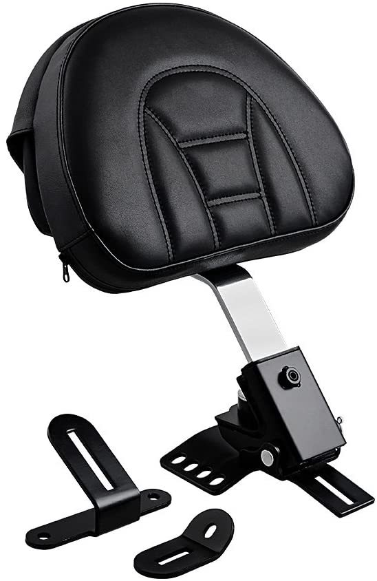 Adjustable-Driver-Rider-Backrest-for-1997-2017-Harley-Road-King-Street-Electra-Glide