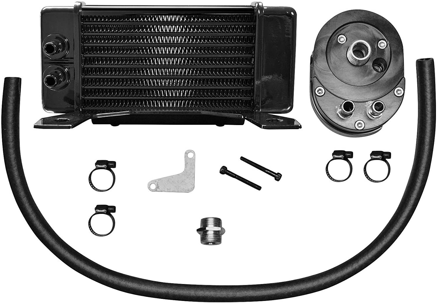 Jagg-Horizontal-Low-Mount-Oil-Cooler-Kit-for-Harley