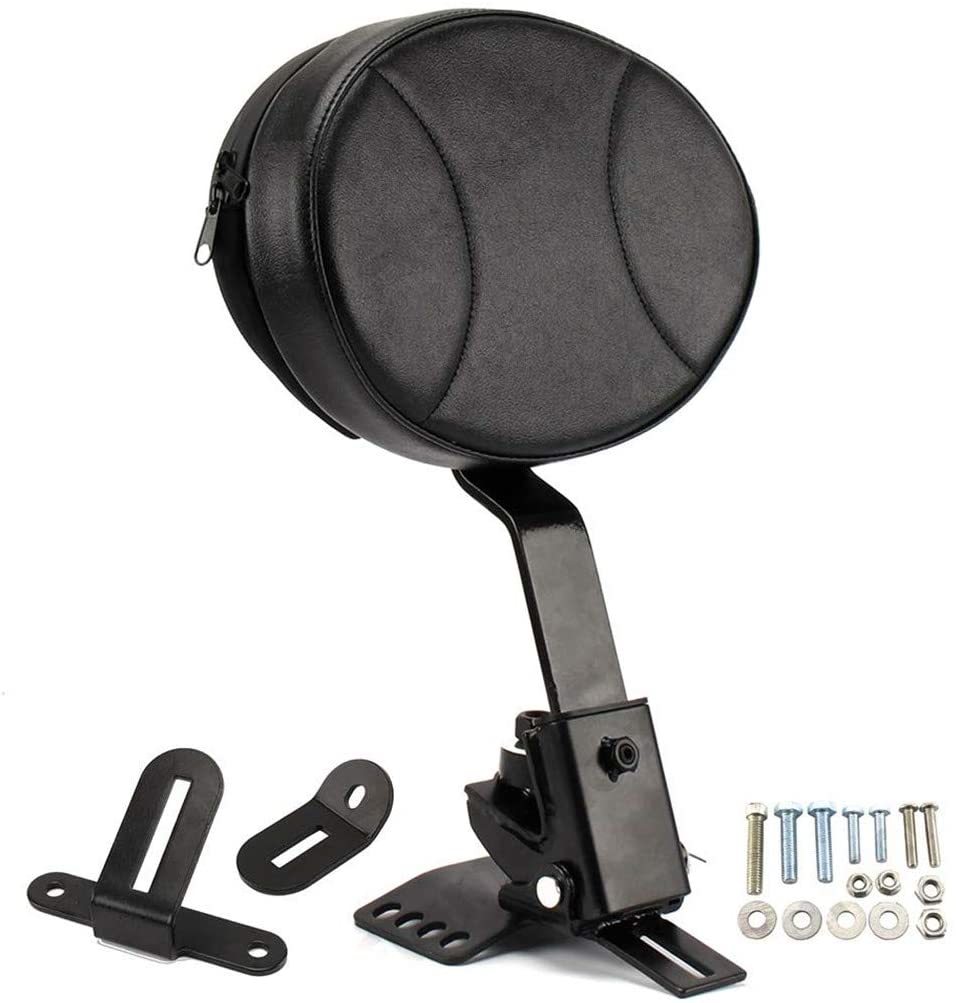 Qlhshop-Motorcycle-Adjustable-Driver-Rider-Backrest-Pad-for-1997-2017-Harley