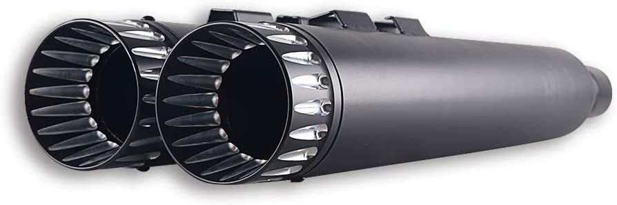 SHARKROAD-No-Baffle-Inside-Super-Version-4-Chrome-Slip-on-Mufflers-Exhaust-Pipe-for-Harley