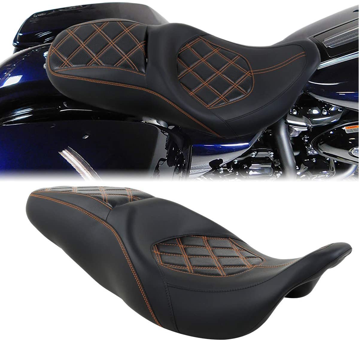 TCMT-Driver-Rider-Passenger-Seat-For-Harley-Touring-Road-King
