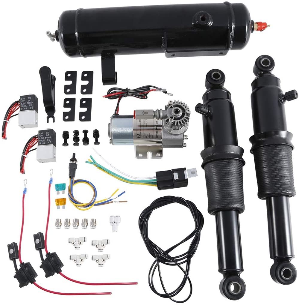 XFMT-Rear-Air-Ride-Suspension-Kit-W-Air-Tank-For-Harley